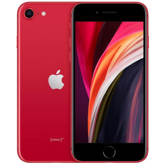 iPhone(アイフォーン)のiPhone SE2 第2世代 レッド・ブラック　128GB SIMロック解除済 スマホ/家電/カメラのスマートフォン/携帯電話(スマートフォン本体)の商品写真