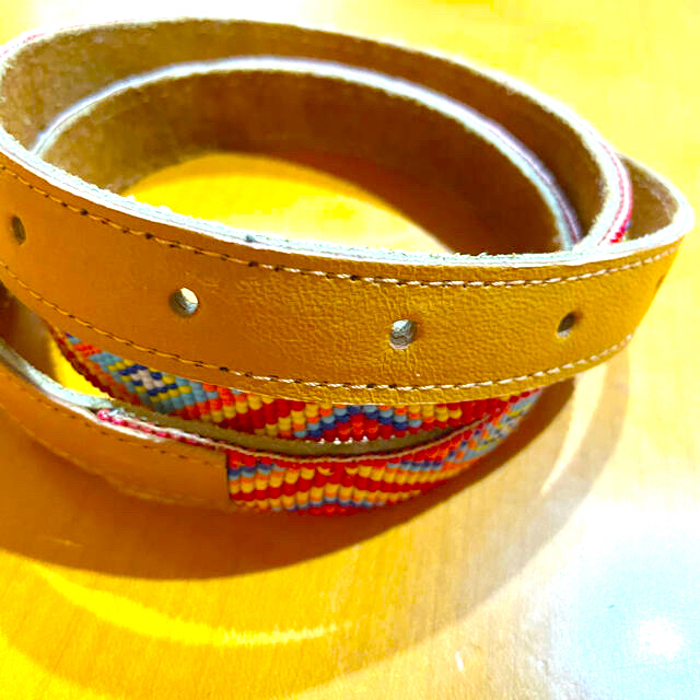 titicaca - 新品☆ビーズレザーベルト ウエスタン レディース の通販