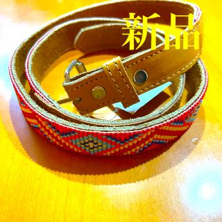 チチカカ(titicaca)の新品★ビーズレザーベルト　ウエスタン　レディース (ベルト)