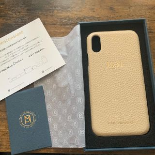 【新品・未使用】MAISON de SABRE iPhoneケース　刻印あり(iPhoneケース)