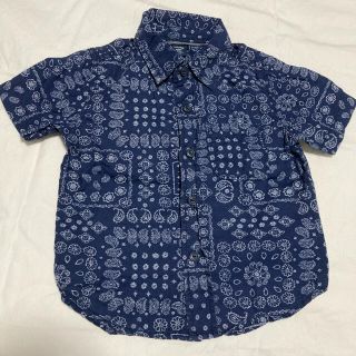 ベビーギャップ(babyGAP)のbabygap シャツ　ペイズリー　半袖　90 zarababy (Tシャツ/カットソー)