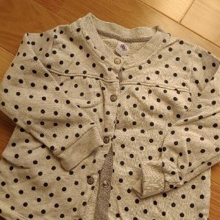 プチバトー(PETIT BATEAU)のプチバトー カーデ グレー☓ネイビー 年中活用 匿名(Tシャツ/カットソー)