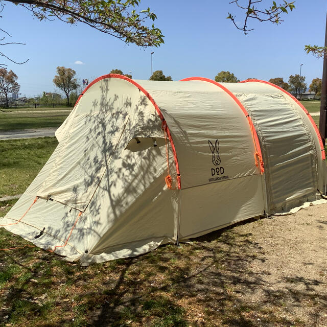 DOD カマボコテント2ミニ ベージュ/オレンジ(OUTDOOR BASE DOD カマボコテント2ミニ ベージュ/オレンジ(OUTDOOR BASE