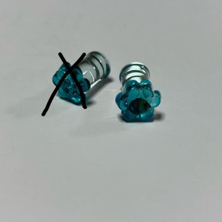 ボディピアス　2G ダブルフレア  足跡(ピアス)