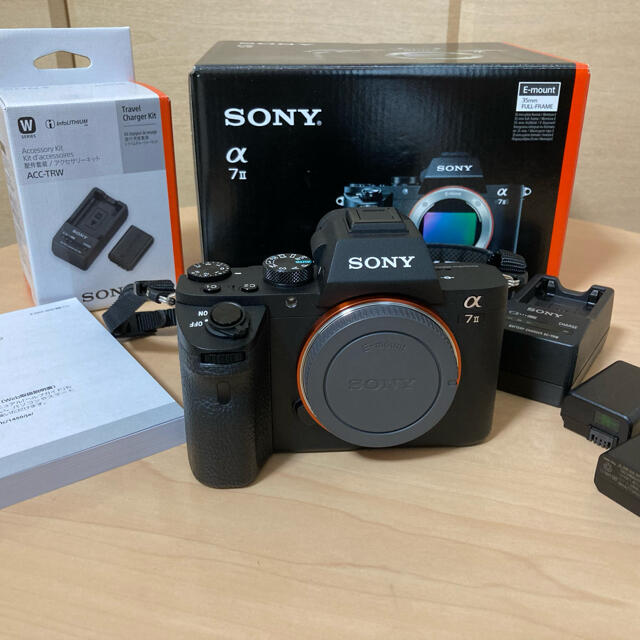 送料無料/即納】 SONY - 本体(バッテリー予備付) α7Ⅱ 1004ソニーSONY