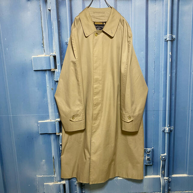 BURBERRY(バーバリー)の90s BURBERRY ノバチェック柄 バルマカーンコート old 古着 メンズのジャケット/アウター(ステンカラーコート)の商品写真