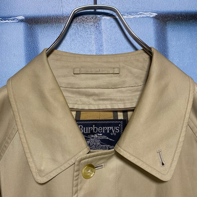 BURBERRY(バーバリー)の90s BURBERRY ノバチェック柄 バルマカーンコート old 古着 メンズのジャケット/アウター(ステンカラーコート)の商品写真