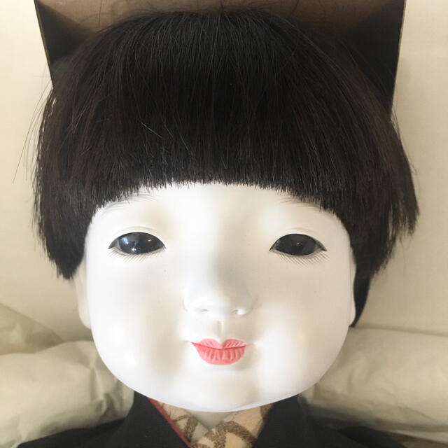 美品】森重春幸（工房朋）作 市松人形 男の子、女の子セット