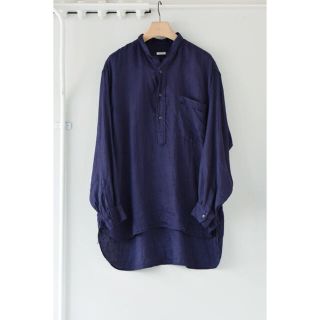 コモリ(COMOLI)のCOMOLI 21SS リネンダブルクロスプルオーバーシャツ サイズ3 新品(シャツ)