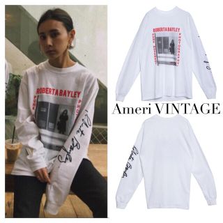 アメリヴィンテージ(Ameri VINTAGE)のAMERI SELFIE ROBERTA BAYLEY TEE(Tシャツ(長袖/七分))