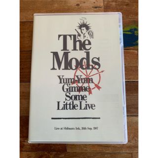 DVD  THE MODS   1987年 Little Live  芝浦　6曲(ミュージック)