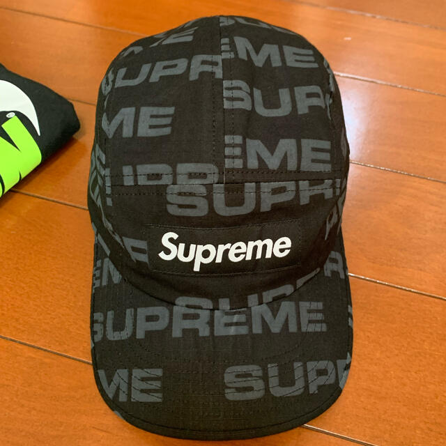 シュプリーム　キャップ　supreme 正規品　黒