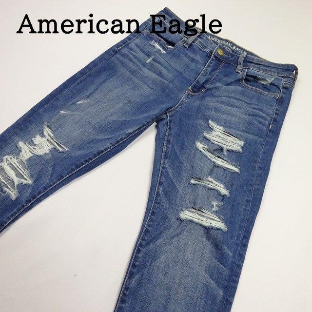 American Eagle(アメリカンイーグル)のＳＯＲＡ様専用！アメリカンイーグル　ハイライズジェギング　ウエスト約73ｃｍ レディースのパンツ(デニム/ジーンズ)の商品写真