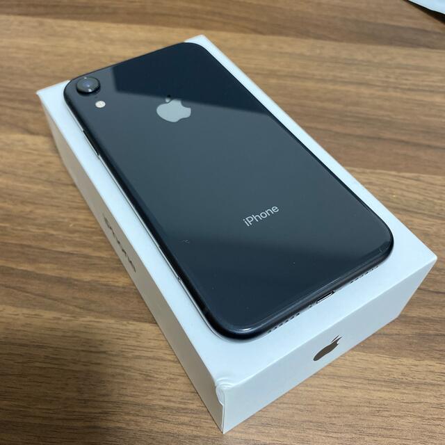 スマートフォン/携帯電話【即日発送】iPhoneXR 128GB ブラック【ケース付き】