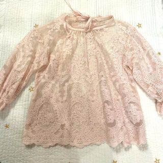 トッコ(tocco)のtocco  バッグリボンレースブラウス(シャツ/ブラウス(半袖/袖なし))