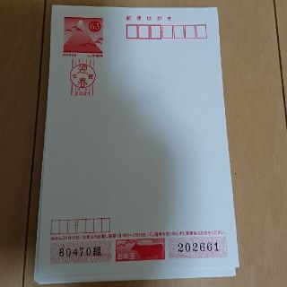 年賀状 年賀ハガキ 官製はがき 未使用 62円 (使用済み切手/官製はがき)