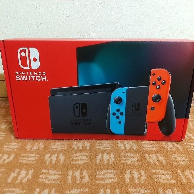 Nintendo Switch(ニンテンドースイッチ)の新品未使用 Nintendo Switch ネオンブルーネオンレッド エンタメ/ホビーのゲームソフト/ゲーム機本体(家庭用ゲーム機本体)の商品写真