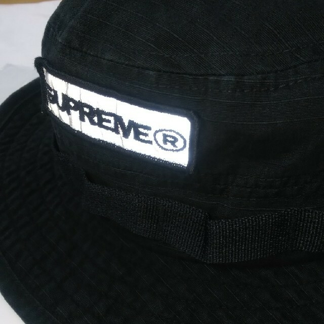 Supreme(シュプリーム)のSupreme  Reflective Patch Boonie  S/M 黒 メンズの帽子(ハット)の商品写真