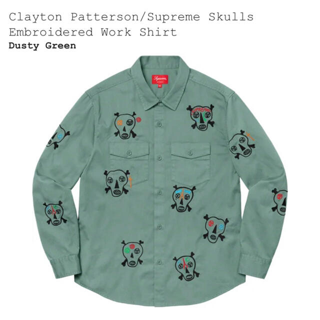 Supreme Clayton Patterson Skulls シャツ XL