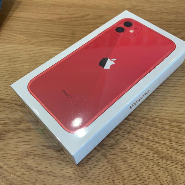 iPhone 11 64GB レッド&ブラック新品未開封 - スマートフォン本体