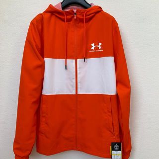 アンダーアーマー(UNDER ARMOUR)の新品　アンダーアーマーパーカーブルゾン　オレンジ(ウエア)