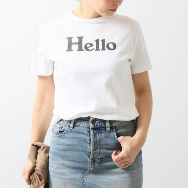 MADISONBLUE(マディソンブルー)の【MADISON BLUE 】HELLO SHORT SLEEVE TEE/01 レディースのトップス(Tシャツ(半袖/袖なし))の商品写真