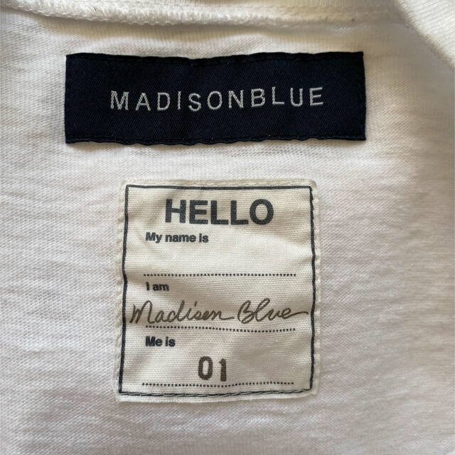 MADISONBLUE(マディソンブルー)の【MADISON BLUE 】HELLO SHORT SLEEVE TEE/01 レディースのトップス(Tシャツ(半袖/袖なし))の商品写真