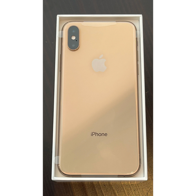 iphone xs 256GB ゴールドsimfreeバッテリー100% 未使用