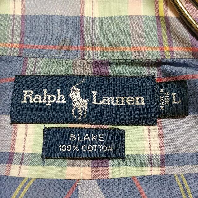 POLO RALPH LAUREN(ポロラルフローレン)のポロラルフローレン BDシャツ クリーニング済 半袖 オーバーサイズ チェック柄 メンズのトップス(シャツ)の商品写真