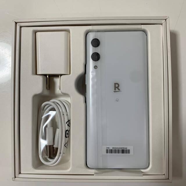 Rakuten(ラクテン)の楽天ハンド　ホワイト スマホ/家電/カメラのスマートフォン/携帯電話(スマートフォン本体)の商品写真