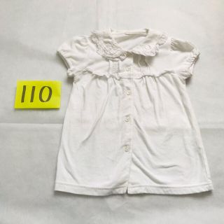 110 レース　半袖　ブラウス(ブラウス)