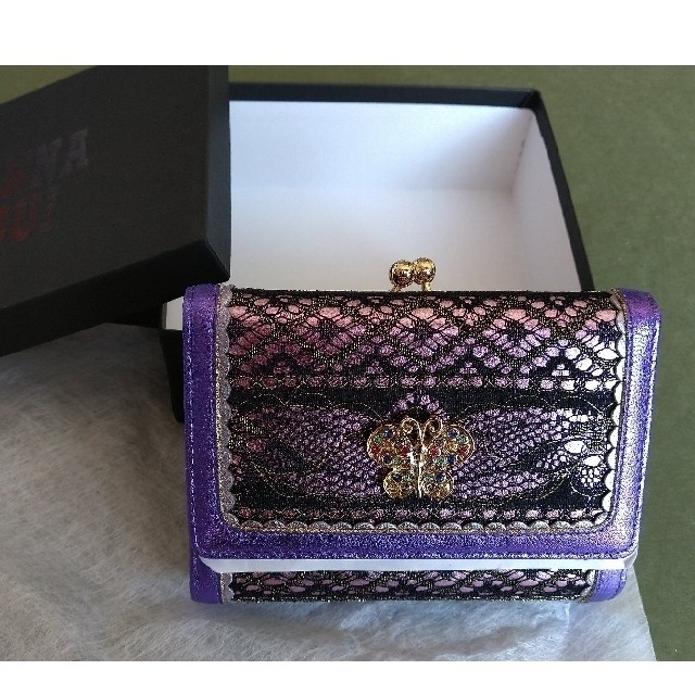 ANNA SUI - 新品 アナスイ 二つ折り 財布 箱付きの通販 by みー's shop 