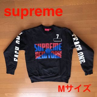 シュプリーム(Supreme)のsupreme シュプリーム　クルーネックトレーナー　ブラック(スウェット)