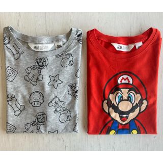 エイチアンドエム(H&M)の最終値下げ！《最新作》新品　スーパーマリオTシャツ　2枚セット　134-140(Tシャツ/カットソー)