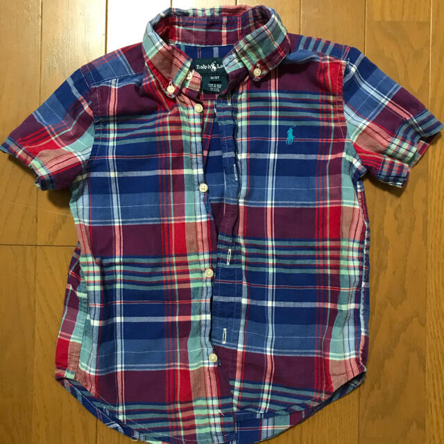 Ralph Lauren(ラルフローレン)のラルフローレン 半袖カッターシャツ　3T キッズ/ベビー/マタニティのキッズ服男の子用(90cm~)(Tシャツ/カットソー)の商品写真