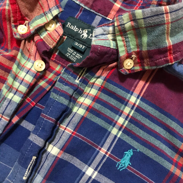 Ralph Lauren(ラルフローレン)のラルフローレン 半袖カッターシャツ　3T キッズ/ベビー/マタニティのキッズ服男の子用(90cm~)(Tシャツ/カットソー)の商品写真