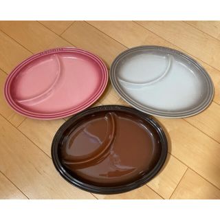 ルクルーゼ(LE CREUSET)のル・クルーゼ　マルチオーバルプレート　３色セット(食器)