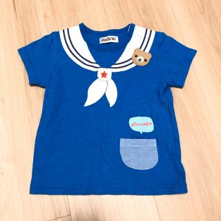 キムラタン(キムラタン)のキムラタン ピッコロ セーラー風 プリント Tシャツ 90cm(Tシャツ/カットソー)