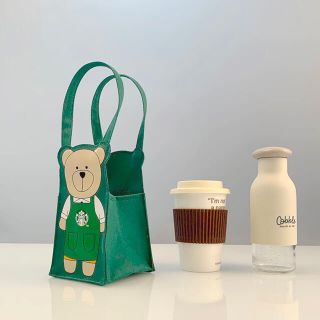 スターバックスコーヒー(Starbucks Coffee)の台湾スターバックス 台湾限定 ベアリスタ ドリンクバッグ タンブラーバッグ 台湾(トートバッグ)