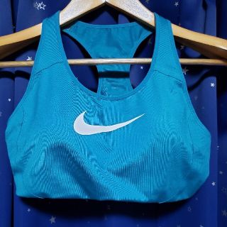 ナイキ(NIKE)のナイキ フィットネスブラ ブルー M〜L(ヨガ)