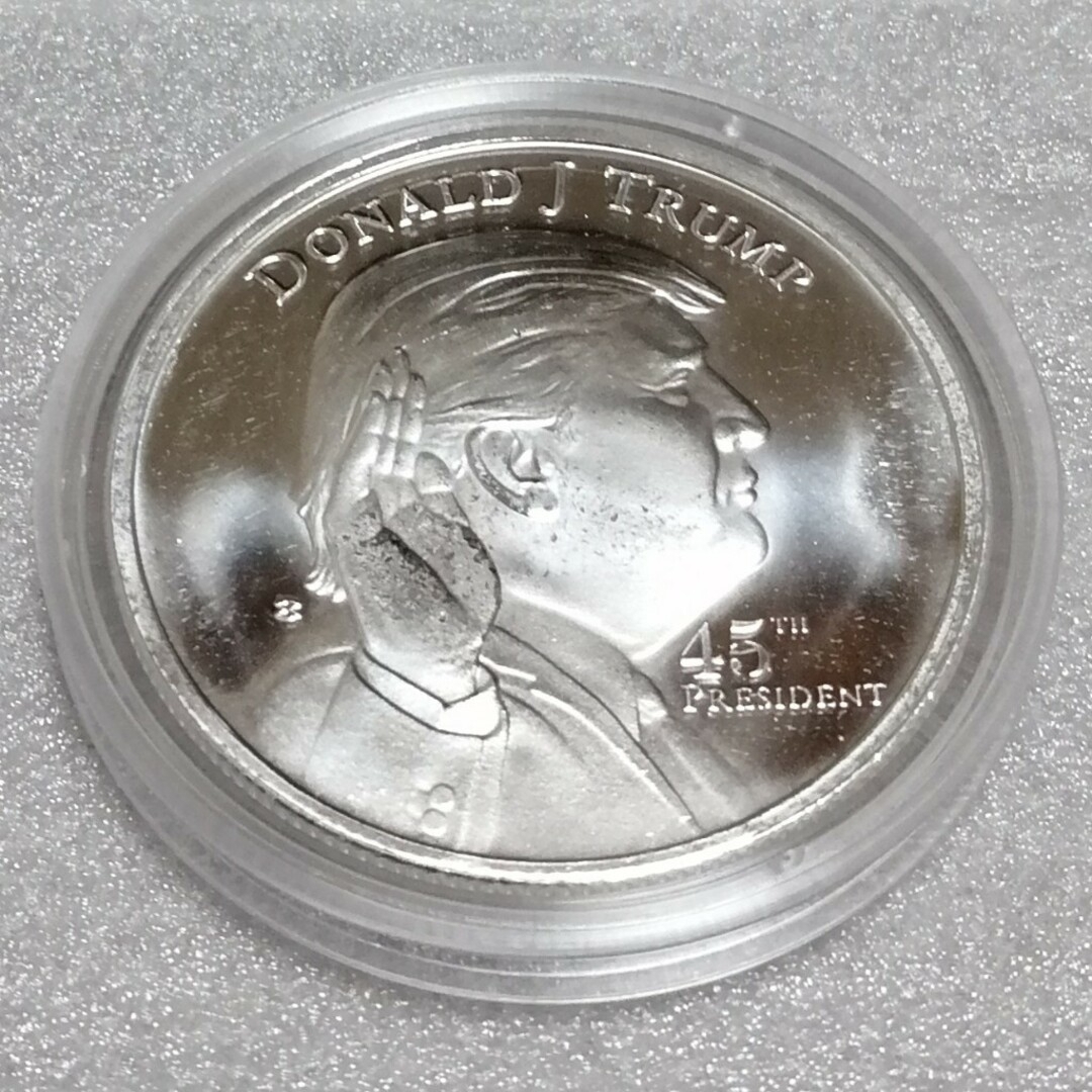 2019 トランプ 第45代アメリカ大統領 宣誓就任式 銀貨 ホワイトハウス-