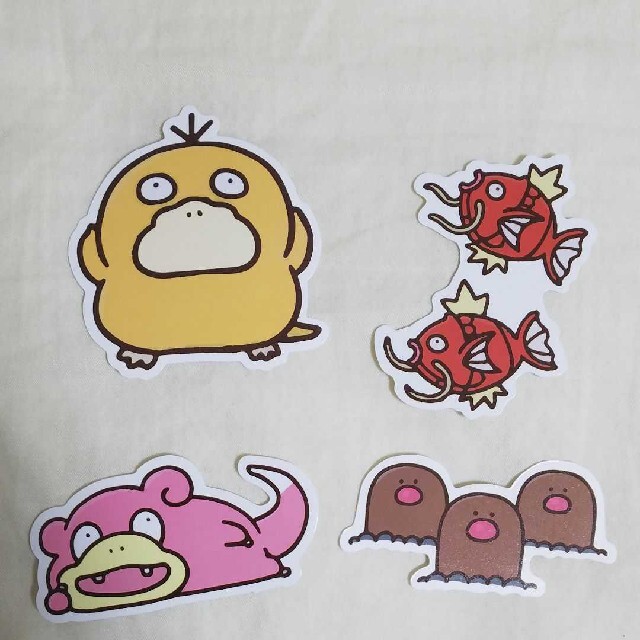 ポケットモンスター カナヘイ コラボ ステッカー 4枚セットの ポケットモンスター カナヘイ コラボ ステッカー 4枚セットの