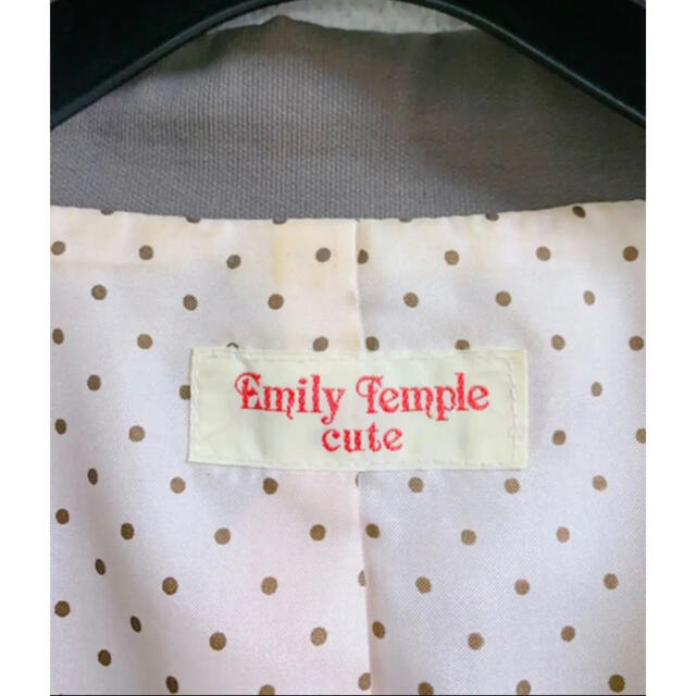 Emily Temple cute(エミリーテンプルキュート)のエミリーテンプルキュート　スプリングコート　カーキ系 レディースのジャケット/アウター(スプリングコート)の商品写真