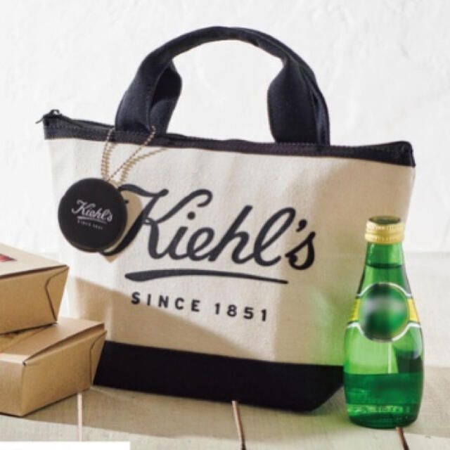 Kiehl's(キールズ)のKiehl’s（キールズ） 保冷トートバッグ&ミニミラー インテリア/住まい/日用品のキッチン/食器(弁当用品)の商品写真