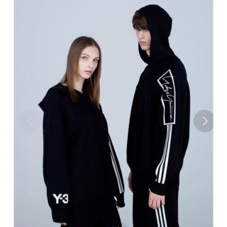 ワイスリー(Y-3)のY-3 U TECH KNIT HOODIE テック　ニット　パーカー(パーカー)