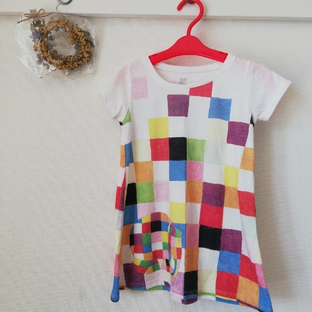 Design Tshirts Store graniph(グラニフ)のグラニフT シャツ90　エルマー キッズ/ベビー/マタニティのキッズ服女の子用(90cm~)(Tシャツ/カットソー)の商品写真