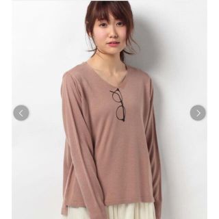 ショコラフィネローブ(chocol raffine robe)のchocol raffine robe ピンクニット(ニット/セーター)