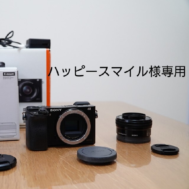 SONY(ソニー)のハッピースマイル様専用 SONY α6000 SELP1650 SEL35F18 スマホ/家電/カメラのカメラ(ミラーレス一眼)の商品写真