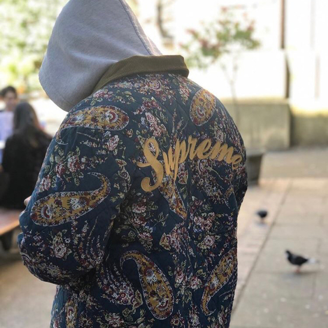 Supreme Quilted Paisley Jacket L