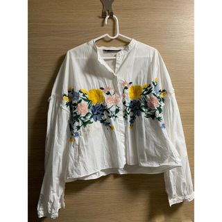 ザラ(ZARA)のZARA 刺繍ブラウス(シャツ/ブラウス(長袖/七分))